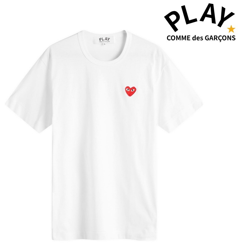 【PLAY COMME des GARCONS】Play basic T-shirt ☆送料関税込み