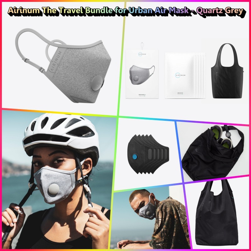 ★Airinum★The Travel Bundle (再利用マスク)★Quartz Grey