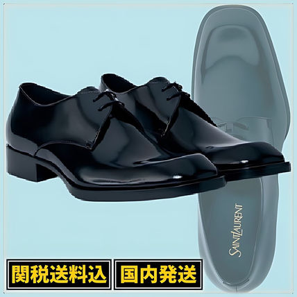 イヴ・サンローラン YSL 紳士靴 メンズビジネスシューズ 黒 革靴