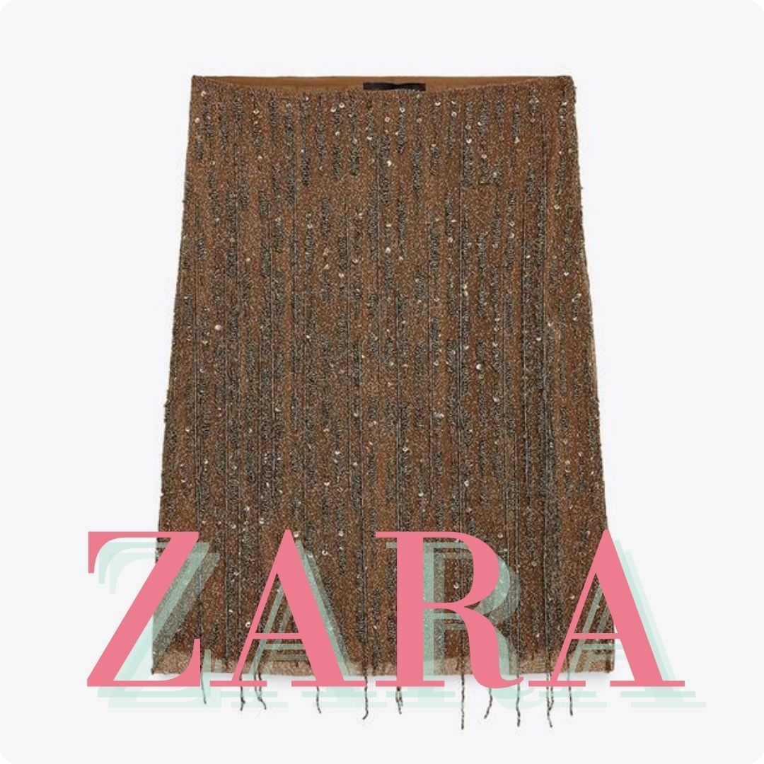 ZARA ビーズスカート ZW COLLECTION 7521/205