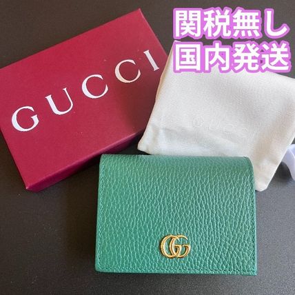 グリーン（緑）系 GUCCI(グッチ) 折りたたみ財布(レディース