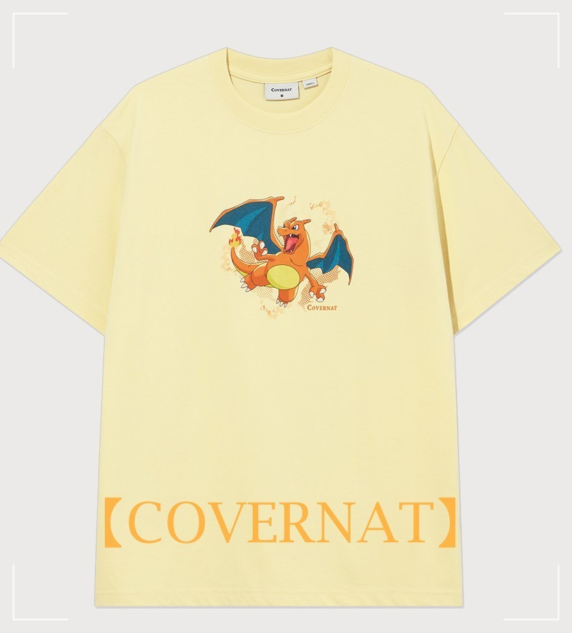 【COVERNAT】 Pokemon Balance Cool Cotton T-shirt Butter