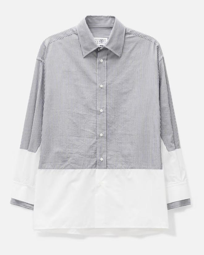 MM6 Maison Margiela 関税込 ピンストライプ シャツ