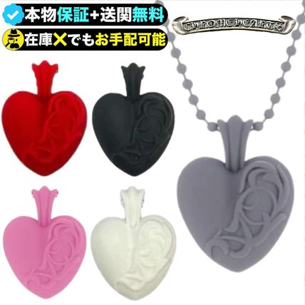 希少品◆CHROME HEARTS◆CHハート ネックレス Silichrome レッド レッド（赤）系 CHROME HEARTS(クロムハーツ) ネックレス