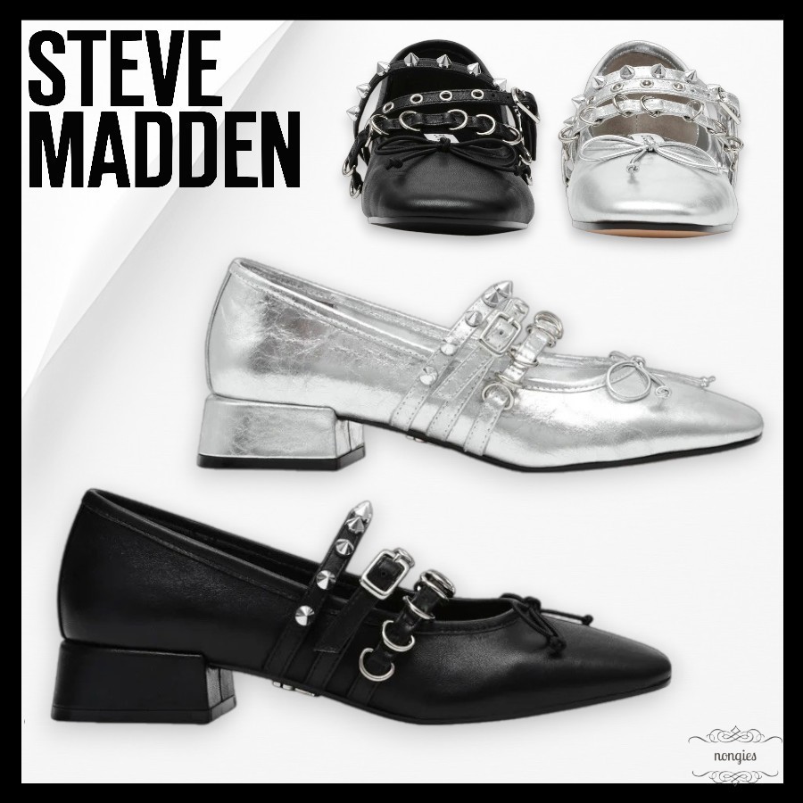★STEVE MADDEN★Preppy スリッポン スタッズ ヒール3cm