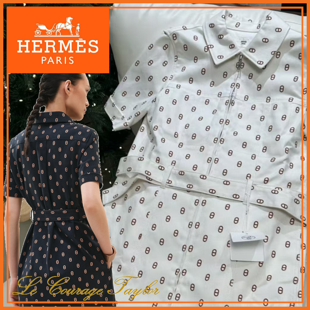 多様なスタイリング♪【HERMES】デニム風のドレス