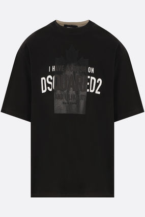 Tシャツ・カットソー Dsquared2 Logo Print Cotton T-Shirt