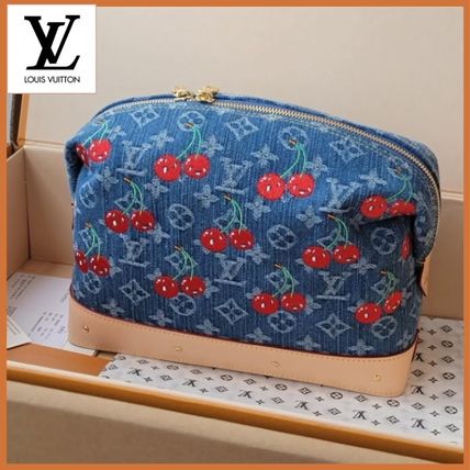 ルイヴィトン★ ブルーが夏らしい色合い♪ コスメポーチ 可愛い ブルー（青）系 Louis Vuitton(ルイヴィトン) ポーチ(レディース