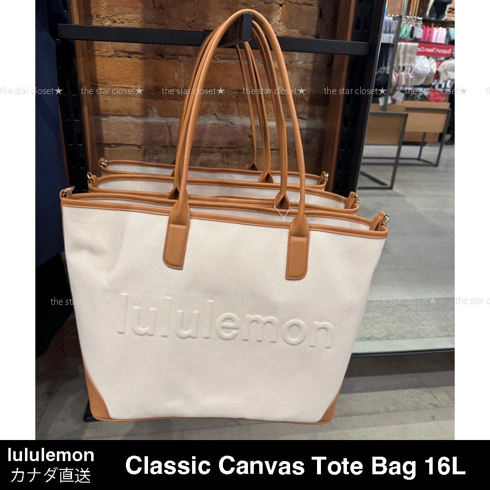 ●lululemon●ポーチ付き クラシック キャンバストートバッグ16L