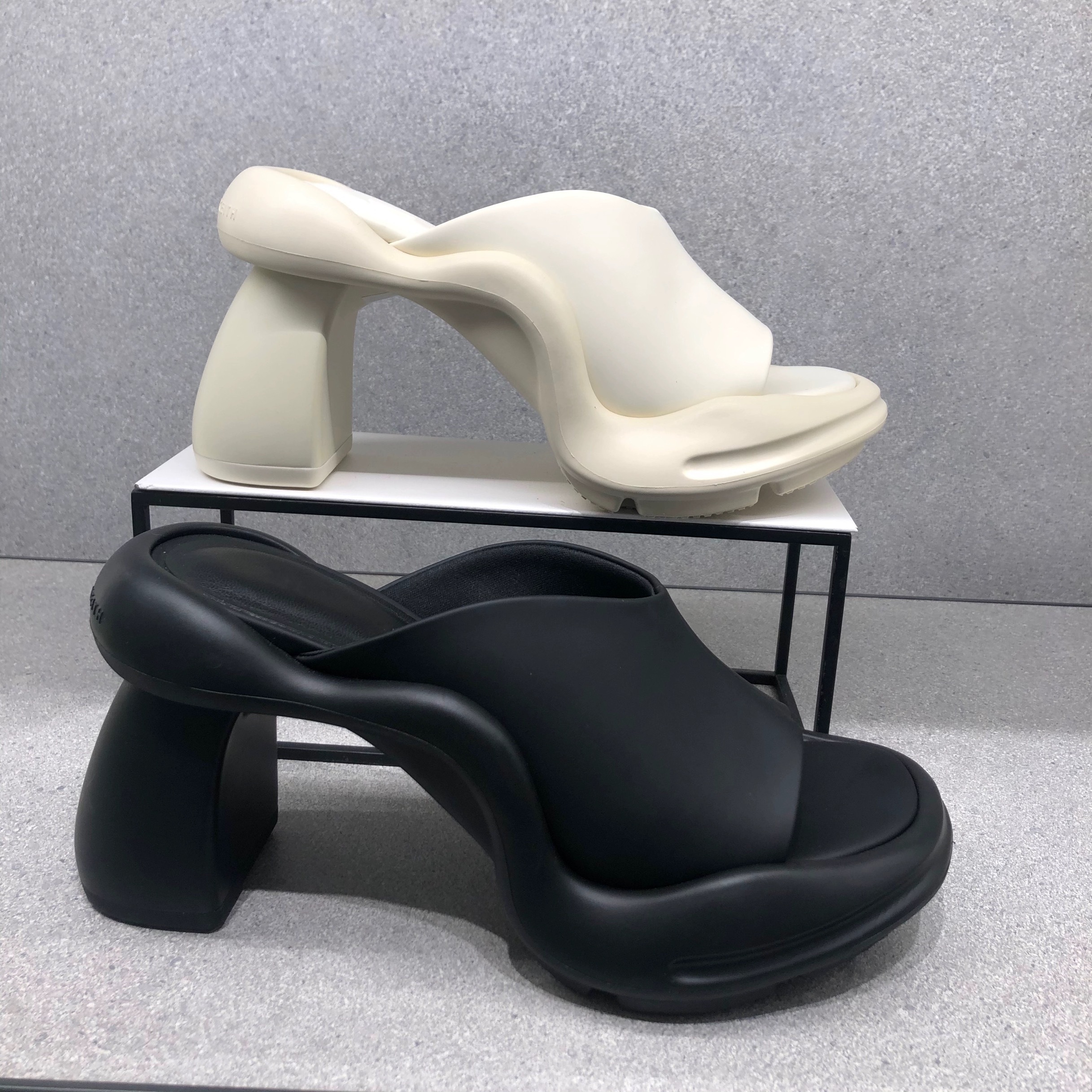 厚底 ハイヒール サンダル ミュール 34-40サイズ 2色展開