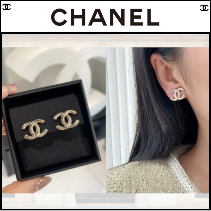 輝きを添えて☆CHANEL ピアス CCマーク