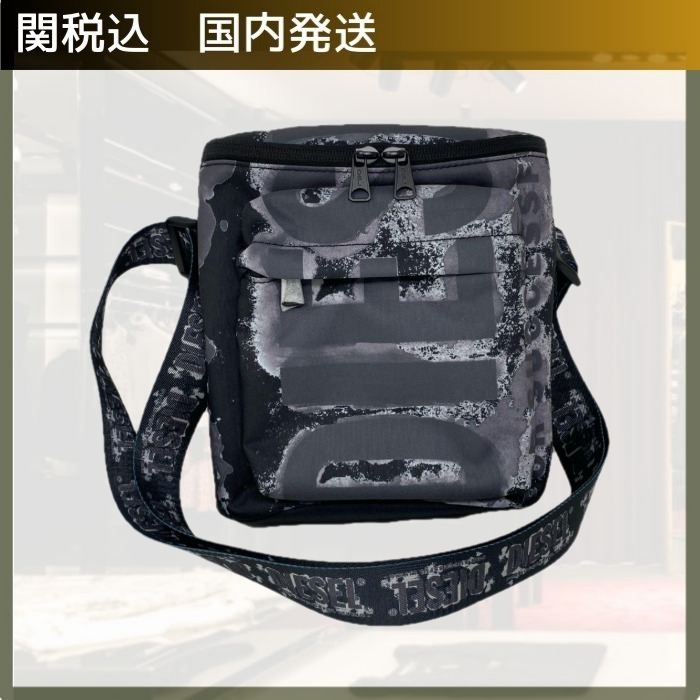 DIESEL/ディーゼル レイブ ロゴストラップ メッセンジャーバッグ