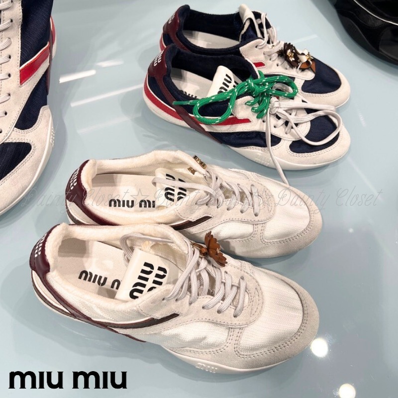 ランウェイ★MiuMiu ミュウミュウ ジムナジウム スニーカー