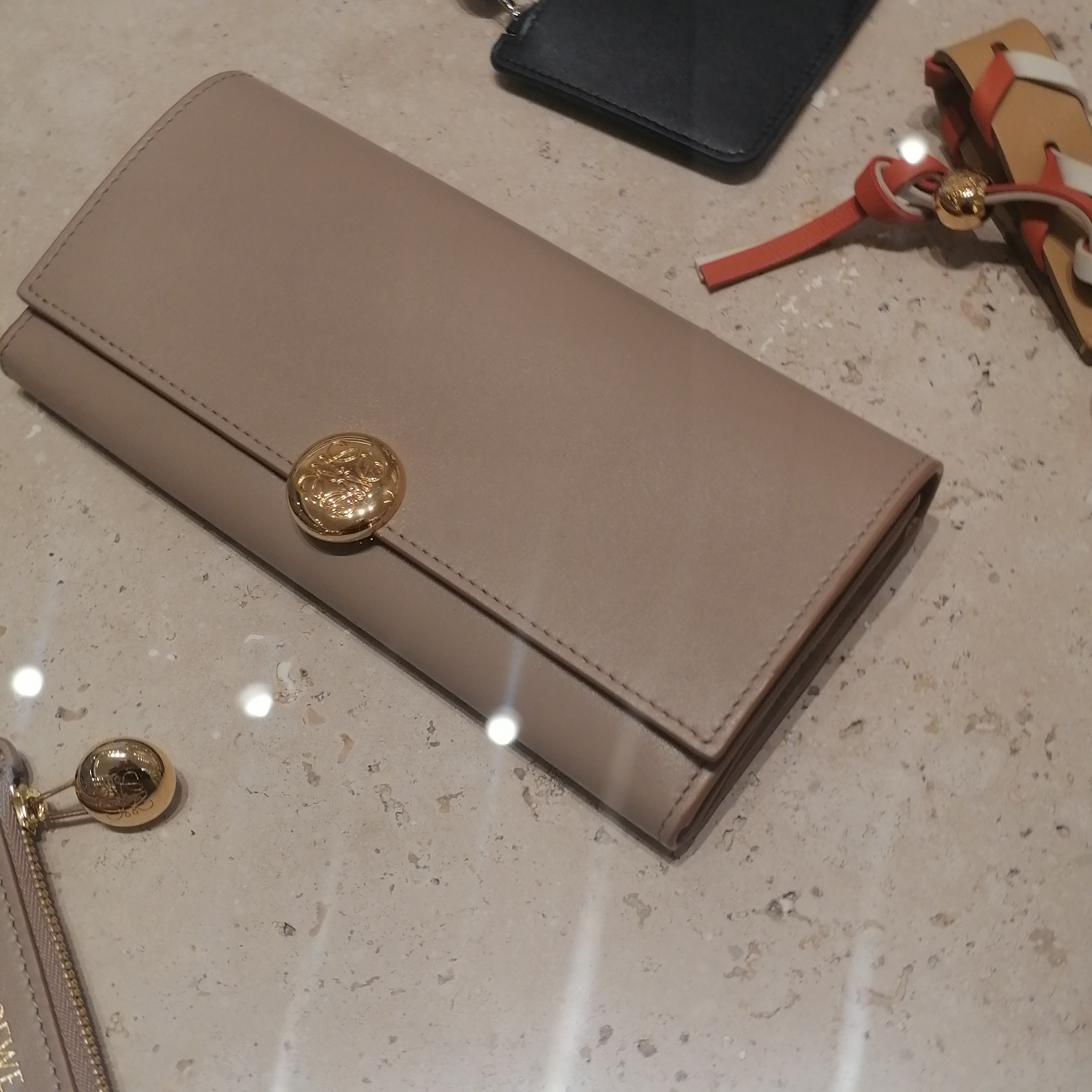 LOEWE☆ペブル コンチネンタルウォレット
