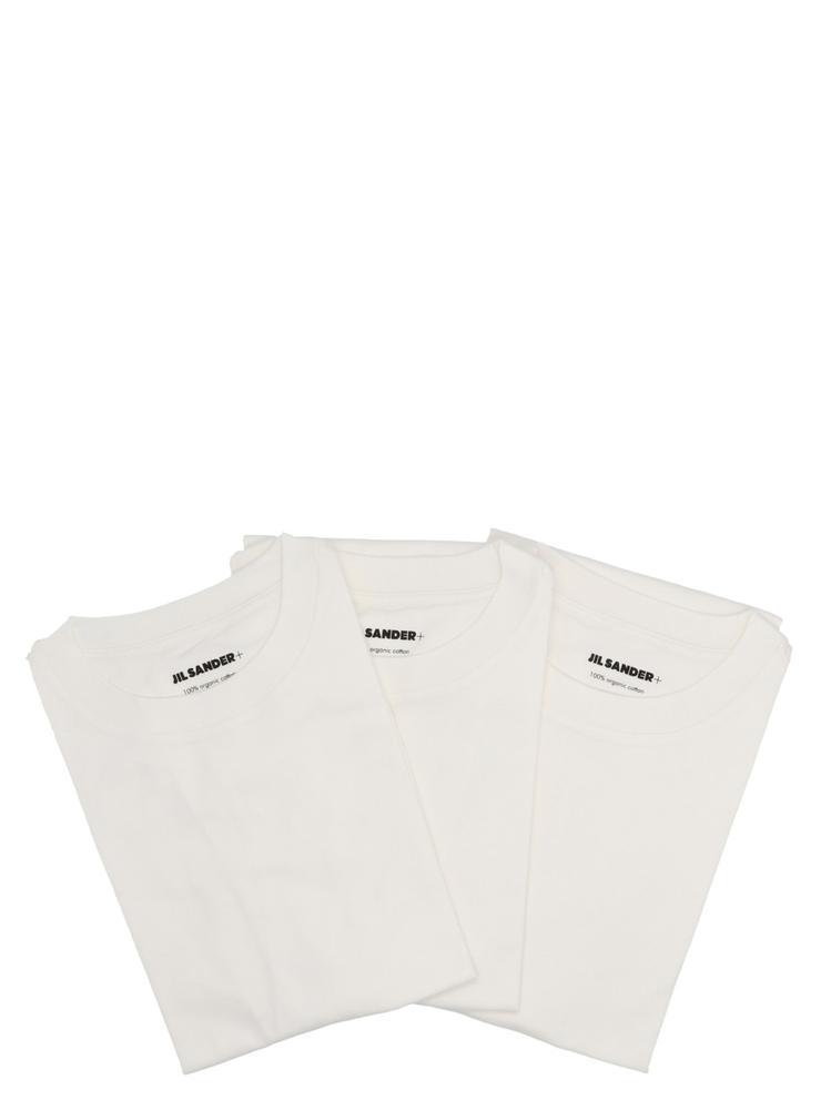 【関税＆送料込】Jil Sander ホワイト ロゴTシャツ3枚パック
