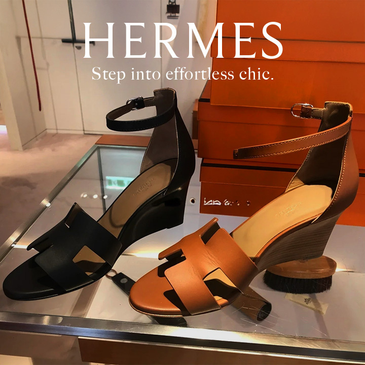 *今だけ限定*【HERMES】Hカット レジェンド ウェッジヒール