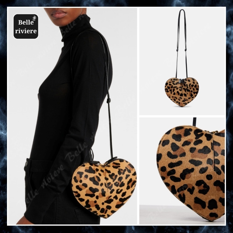 25SS new/ALAIA Le Coeurカーフヘアショルダーバッグ Bag Multi