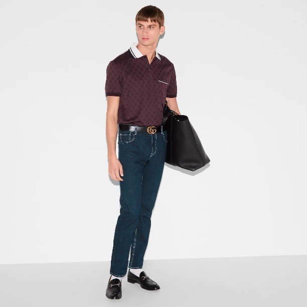 GUCCI《レーザーテーパードデニムパンツ》ダークブルー DHL 直営