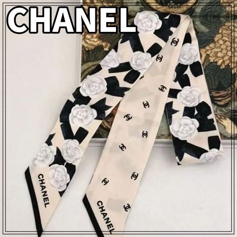 【ギフトなどにおすすめ！】CHANEL 25A ツイリー/白