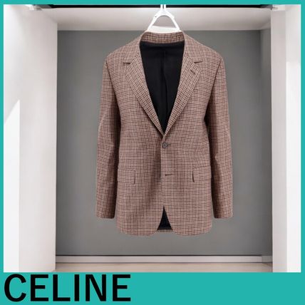 CELINE★トリオンフモチーフキルティングコットンブレザー テーラード ブレザー CELINE(セリーヌ) ジャケット(レディース