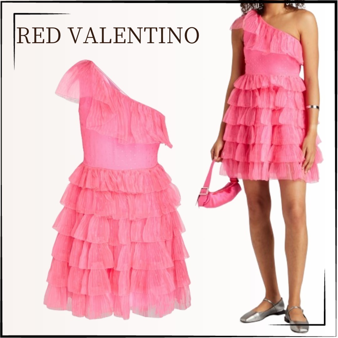 【RED VALENTINO】関税込☆オフショルダー ミニワンピース
