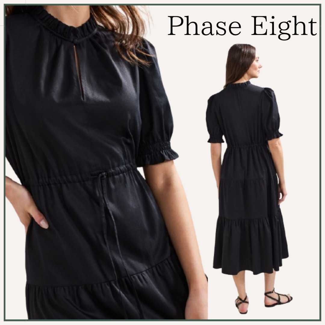 【シンプル♪】Phase Eight / ジェン コットン ミディドレス