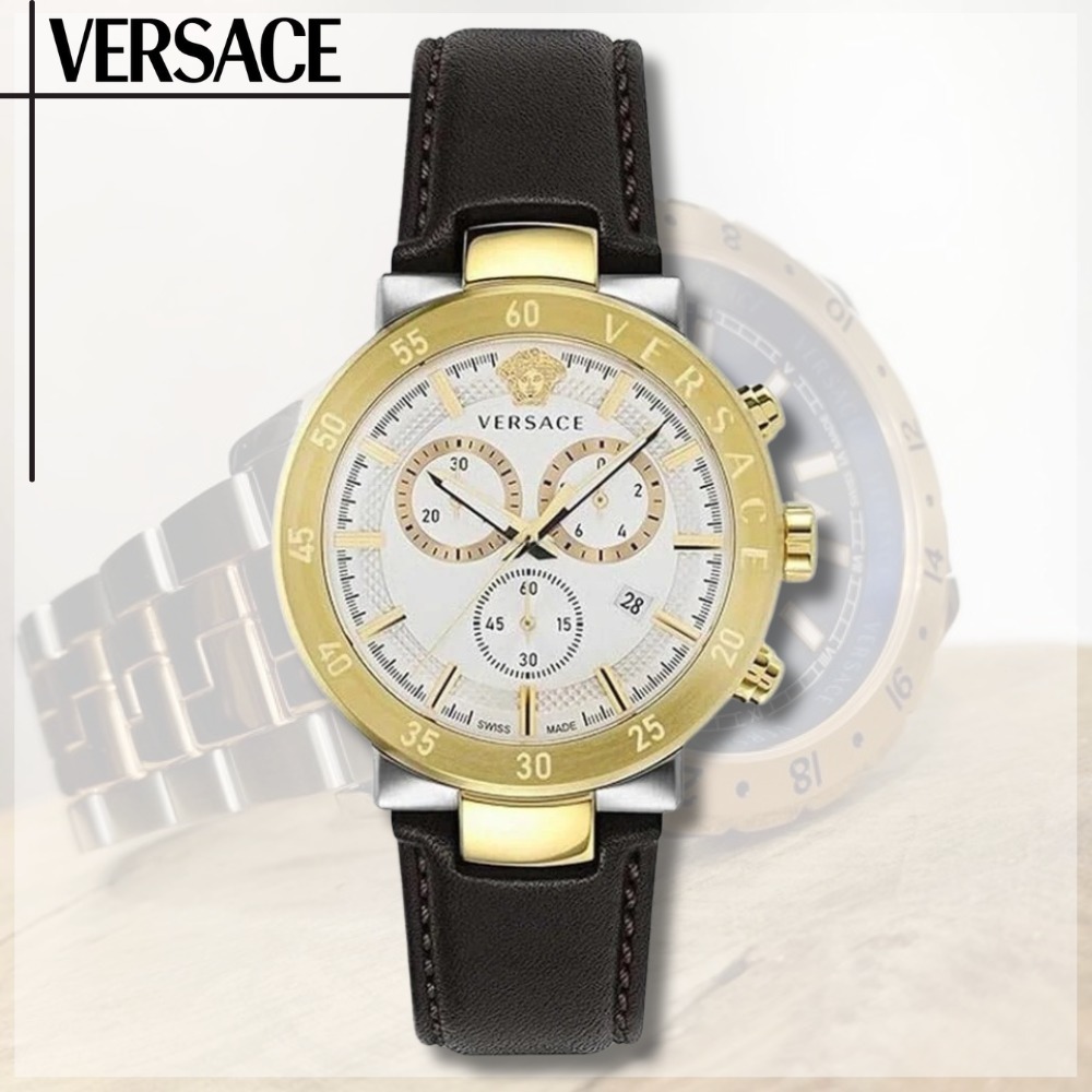 VERSACE VEPY01321メンズ腕時計 クロノグラフ  44mm関税込