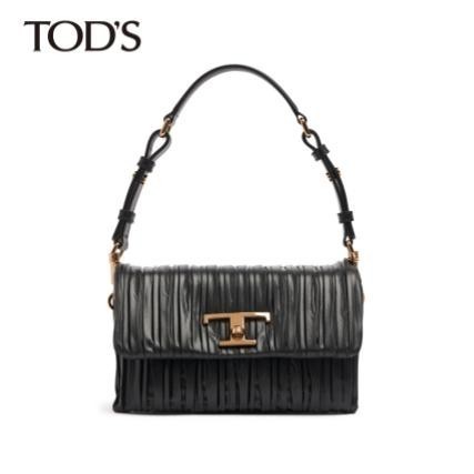TOD'S ショルダーバック レザー(カーフ) Mini T Timeless Flap