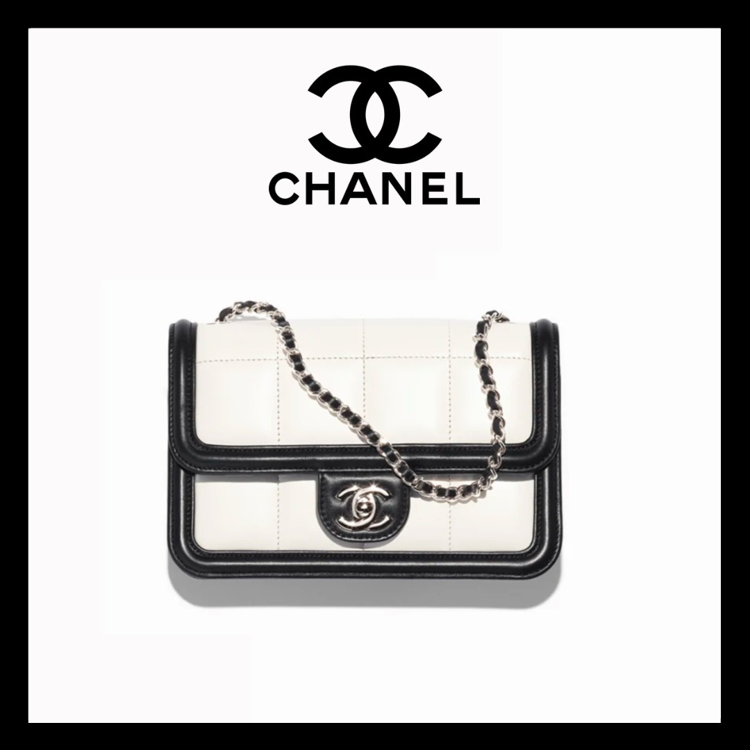 モノトーンが可愛い♡【CHANEL】ミニフラップバッグ