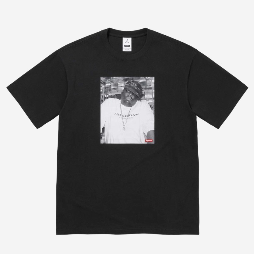 【SUPREME】 Supreme x Jordan Biggie S/S Top Black - 24FW