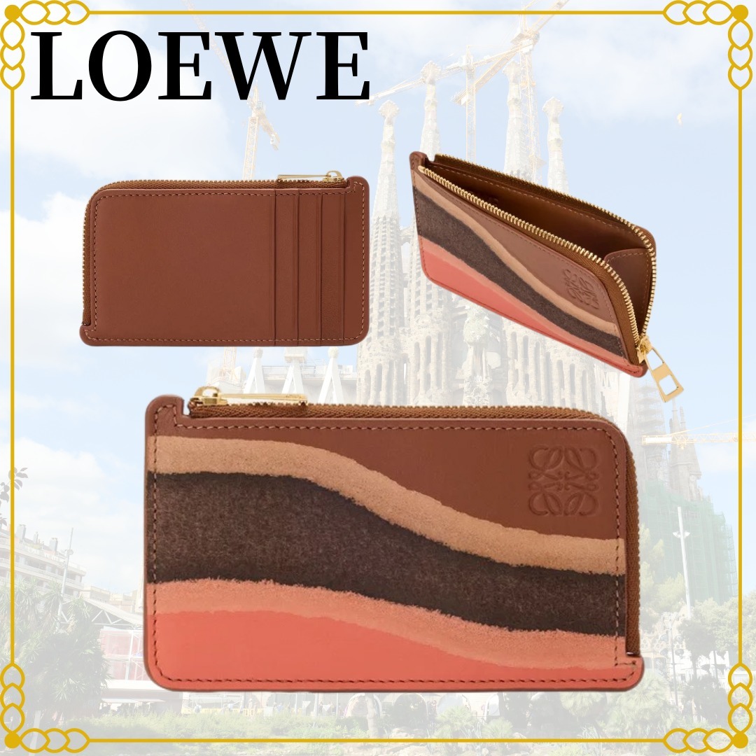 新作☆LOEWE直営店 ロゴ コインカードホルダー C643Z40XA0