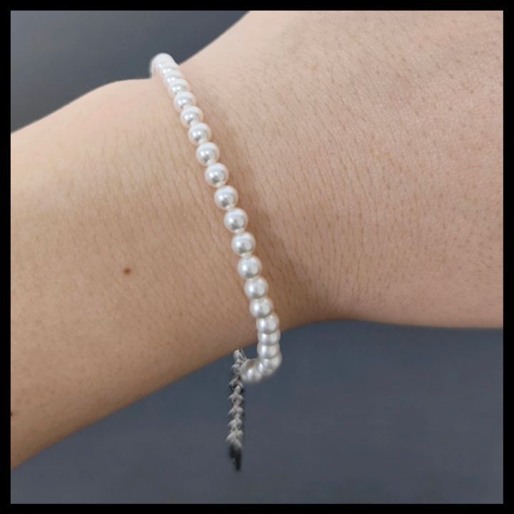 【どんなコーデにも♪】Saint Laurent Faux Pearl ブレスレット