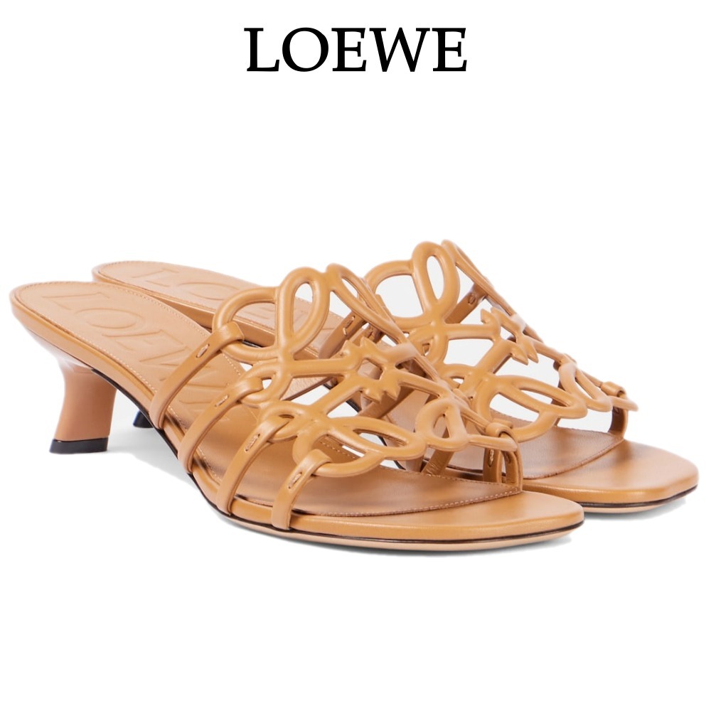 【Loewe】パウラのイビサ ペタル アナグラム レザー ミュール