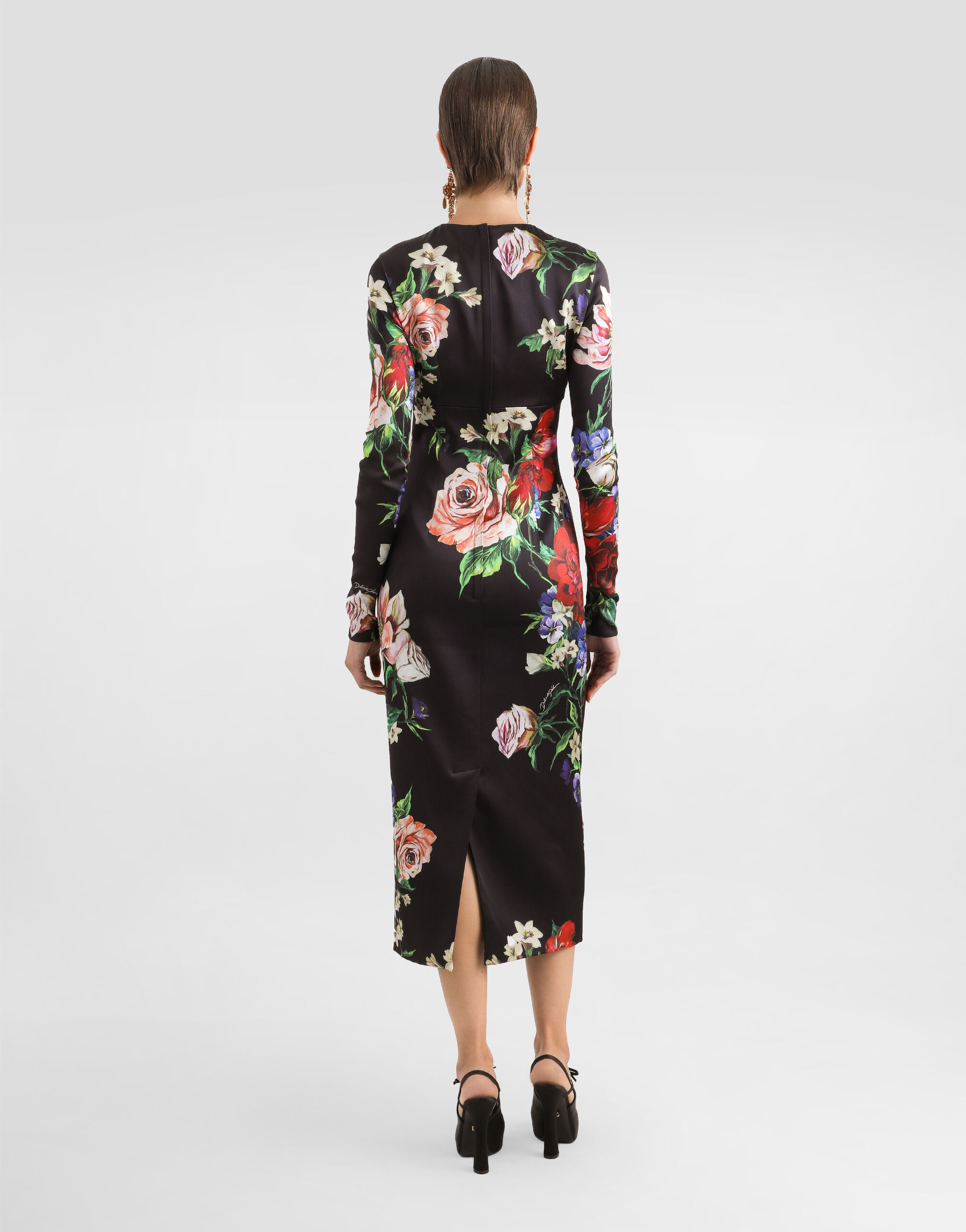 Dolce&Gabbana 25春夏《フローラルプリントサテンドレス》直営店