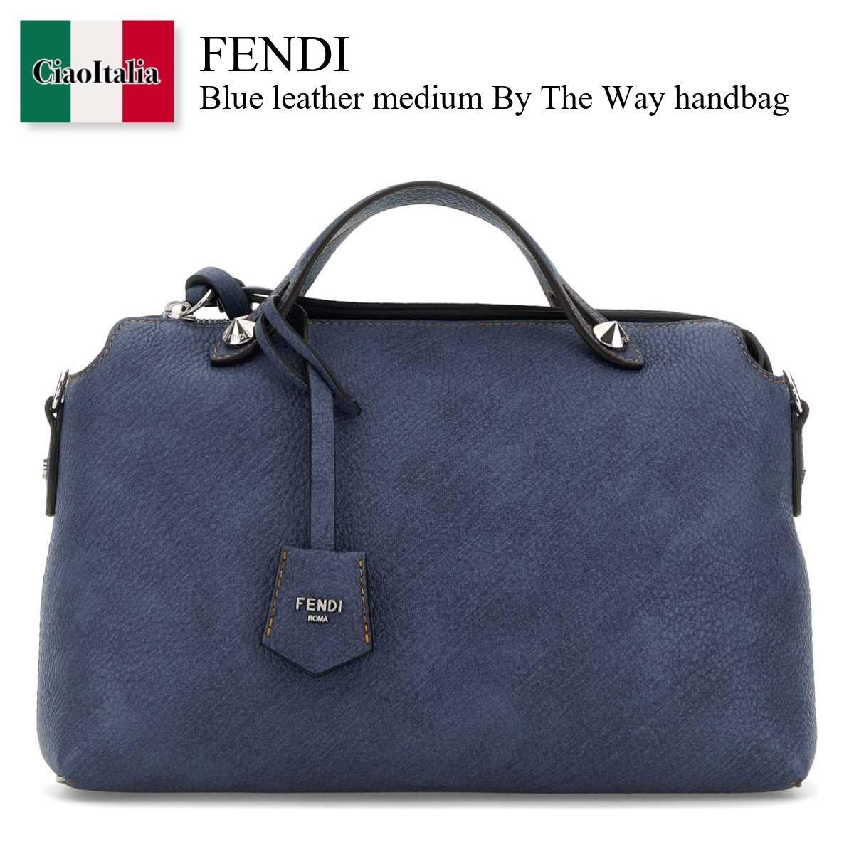 ハンドバッグ Fendi Blue Leather Medium By The Way Handbag