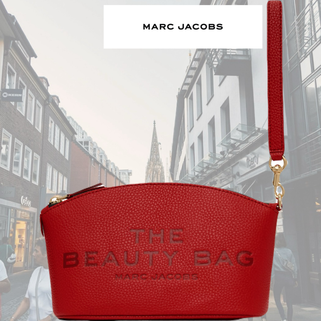 人気！MARC JACOBS レッド The Beauty Bag ポーチ