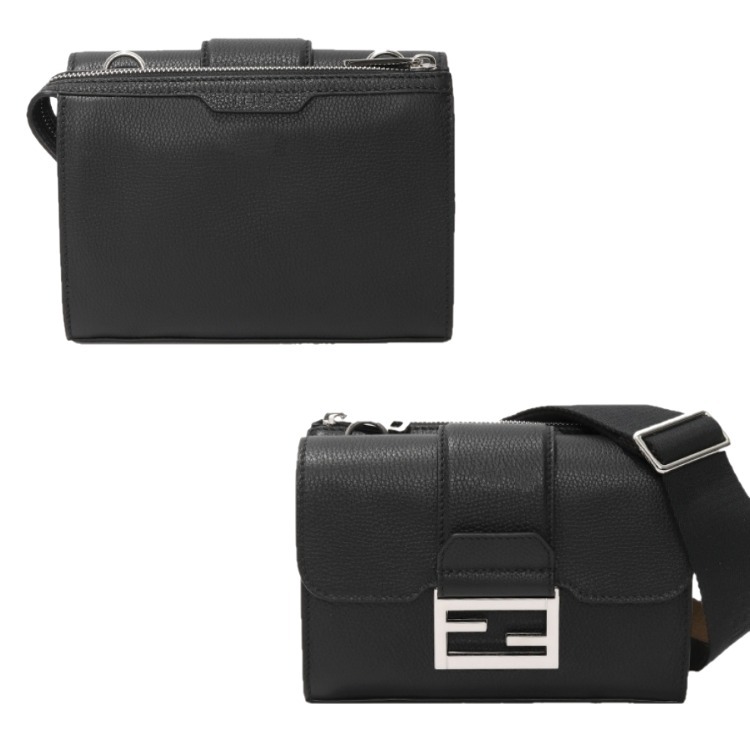 FENDI☆25SS FFロゴ ダブルバゲット ショルダーバッグ
