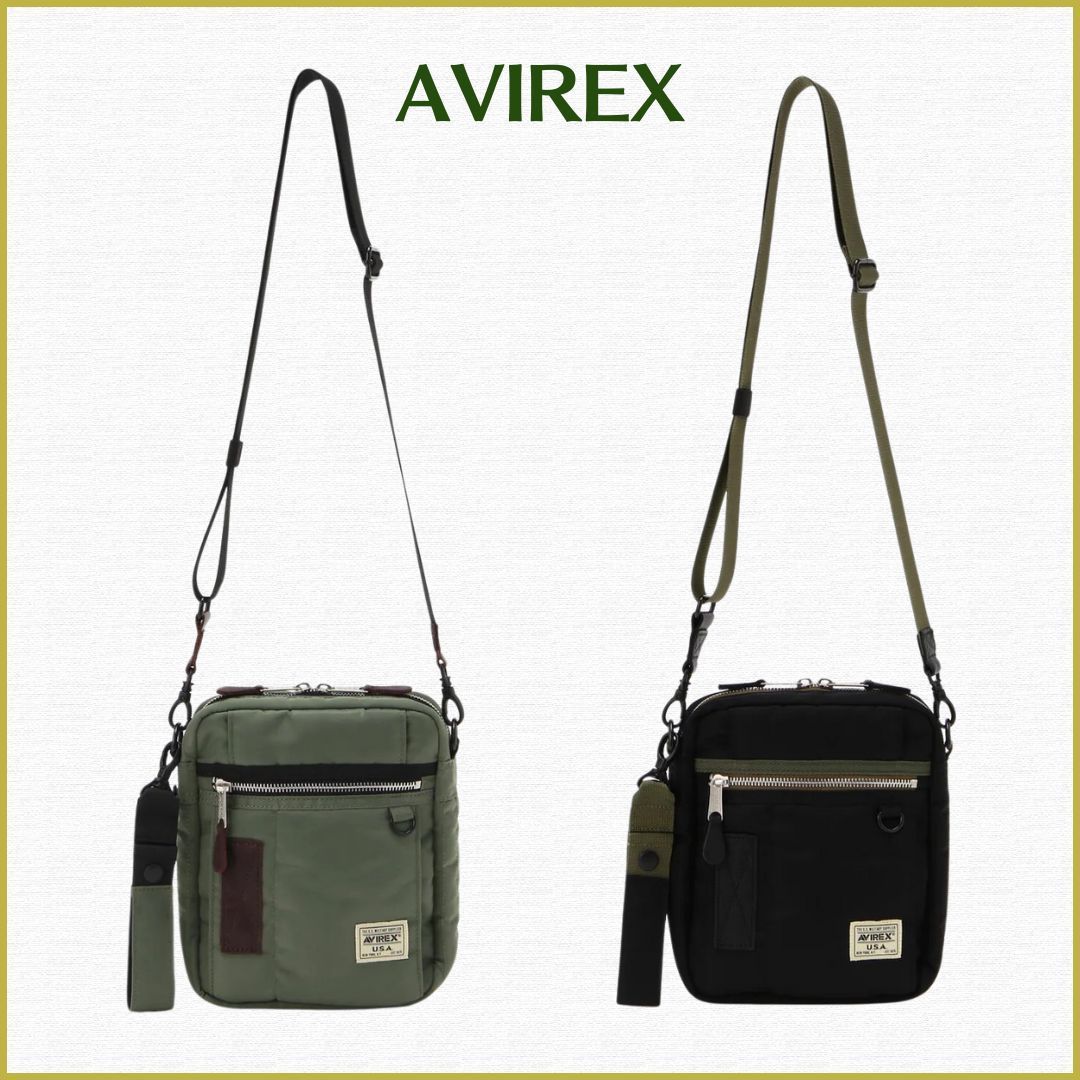 国内発送【AVIREX】FLIGHT NYLON ”VERTICAL SHOULDER BAG”
