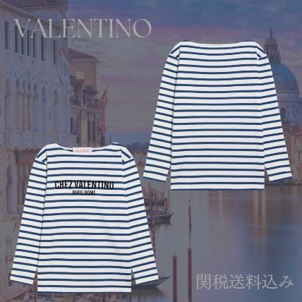 正規店買付【VALENTINO】Chez Valentino ボーダー Tシャツ ボーダー VALENTINO(ヴァレンティノ) Tシャツ・カットソー