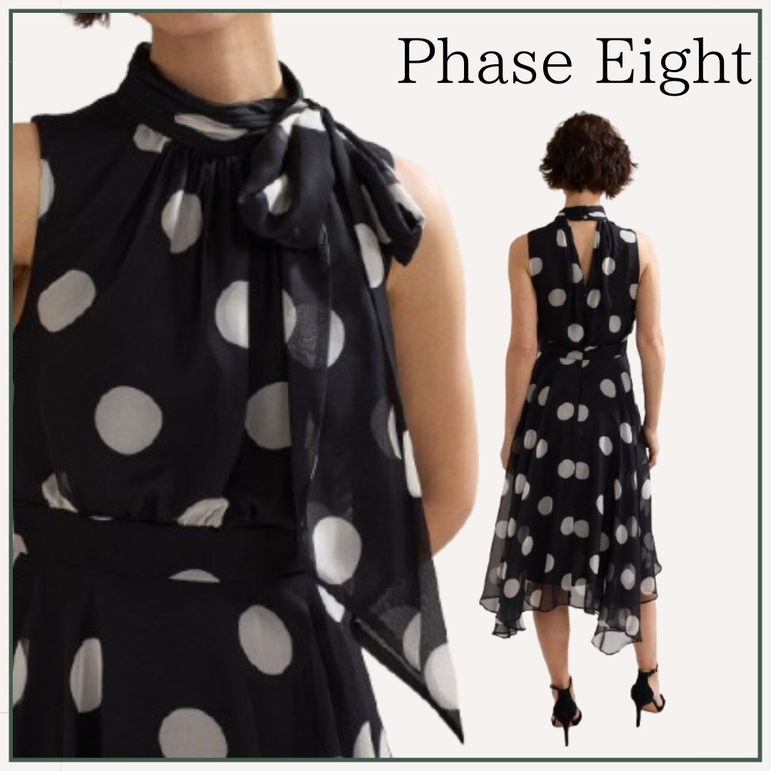 【クラシカル♪】Phase Eight / ルシンダ スポット ドレス