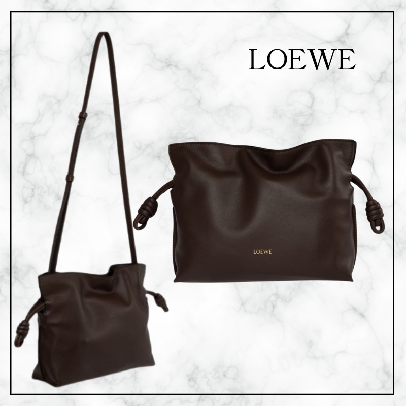 【LOEWE】Flamenco Mini ClutchーChocolate