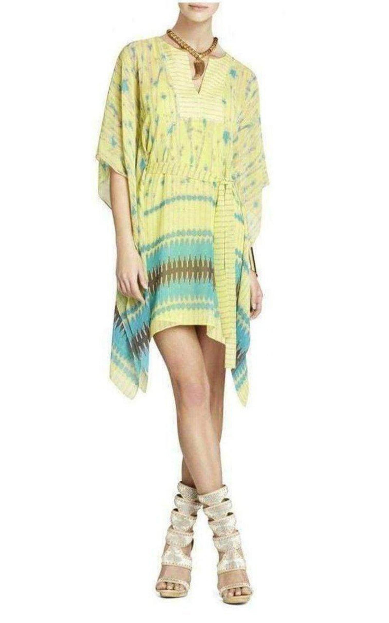パーティードレス Eva Scarf Print Lemongrass Dress