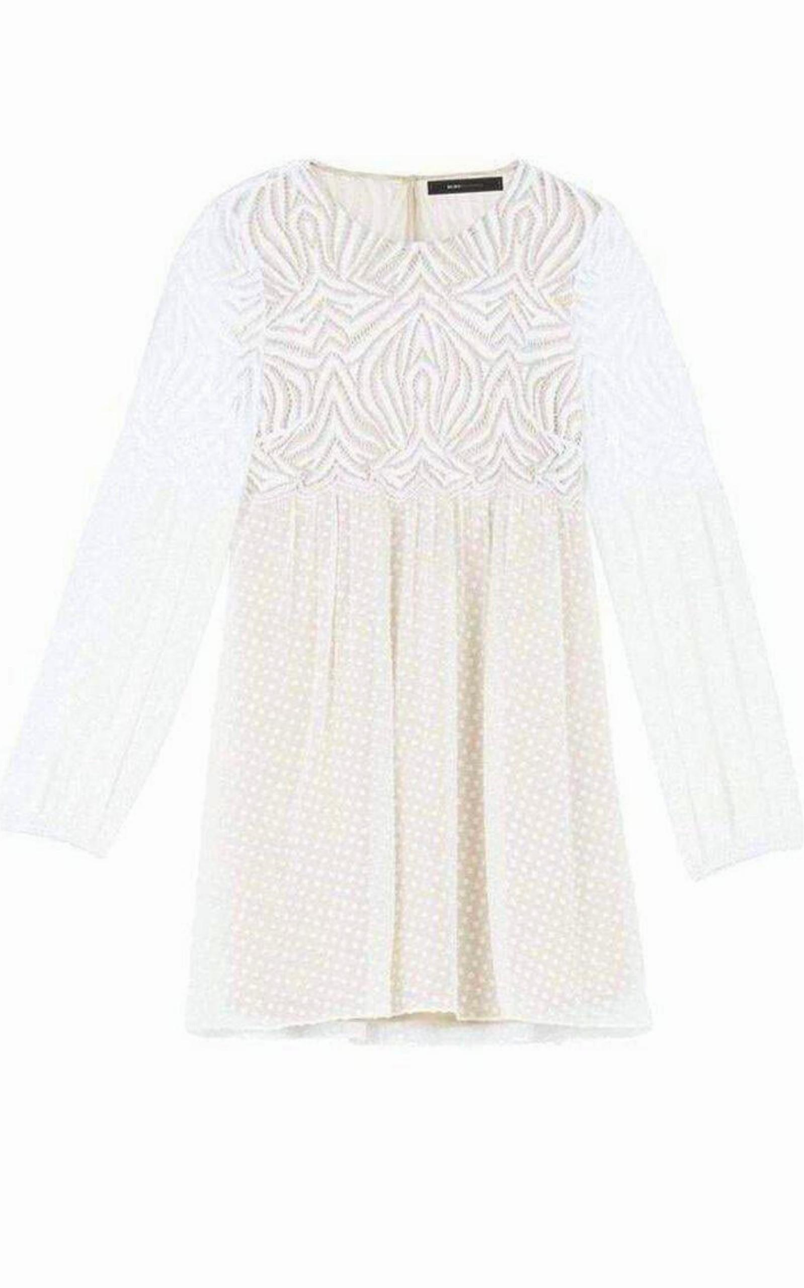 パーティードレス Kitra Lace Peasant Dress