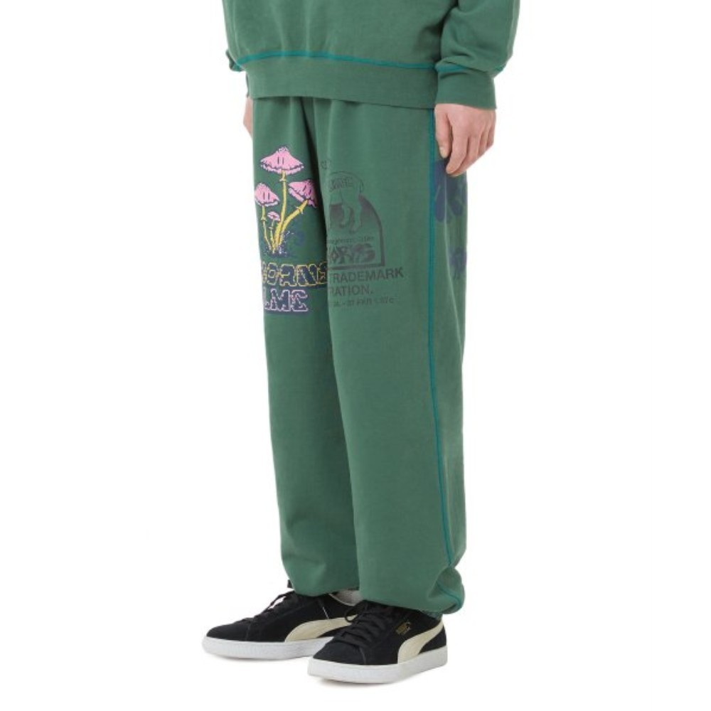 スウェット・トレーナー LMC THORNS COLLAGE CNTRST ST SWEATPANTS dark green 0LM23SSP1