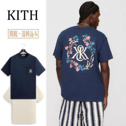 KITH★ブロッサム ロゴ Tシャツ 2色 半袖 トップス メンズ KITH NYC(キスニューヨークシティ) Tシャツ・カットソー(メンズ