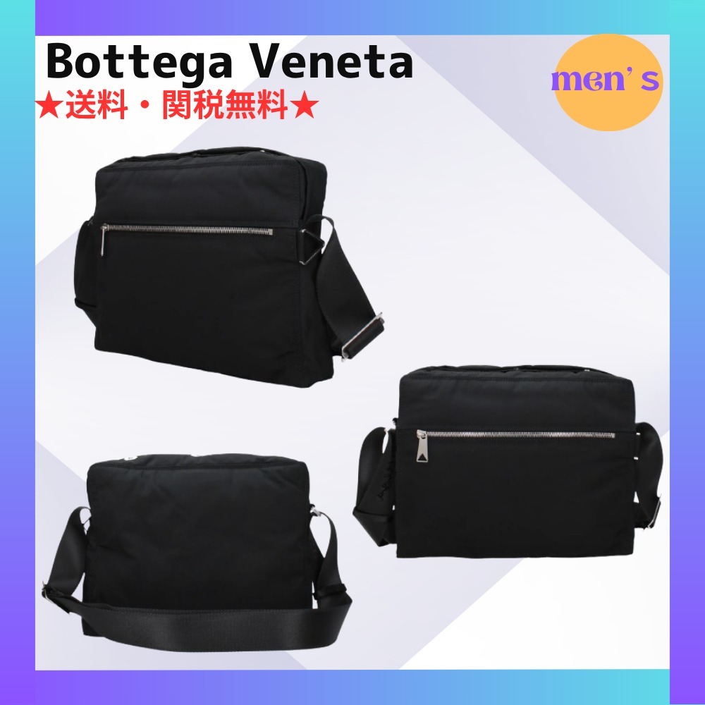 【Bottega Veneta】クロスボディバッグ男性黒★送料関税無料★