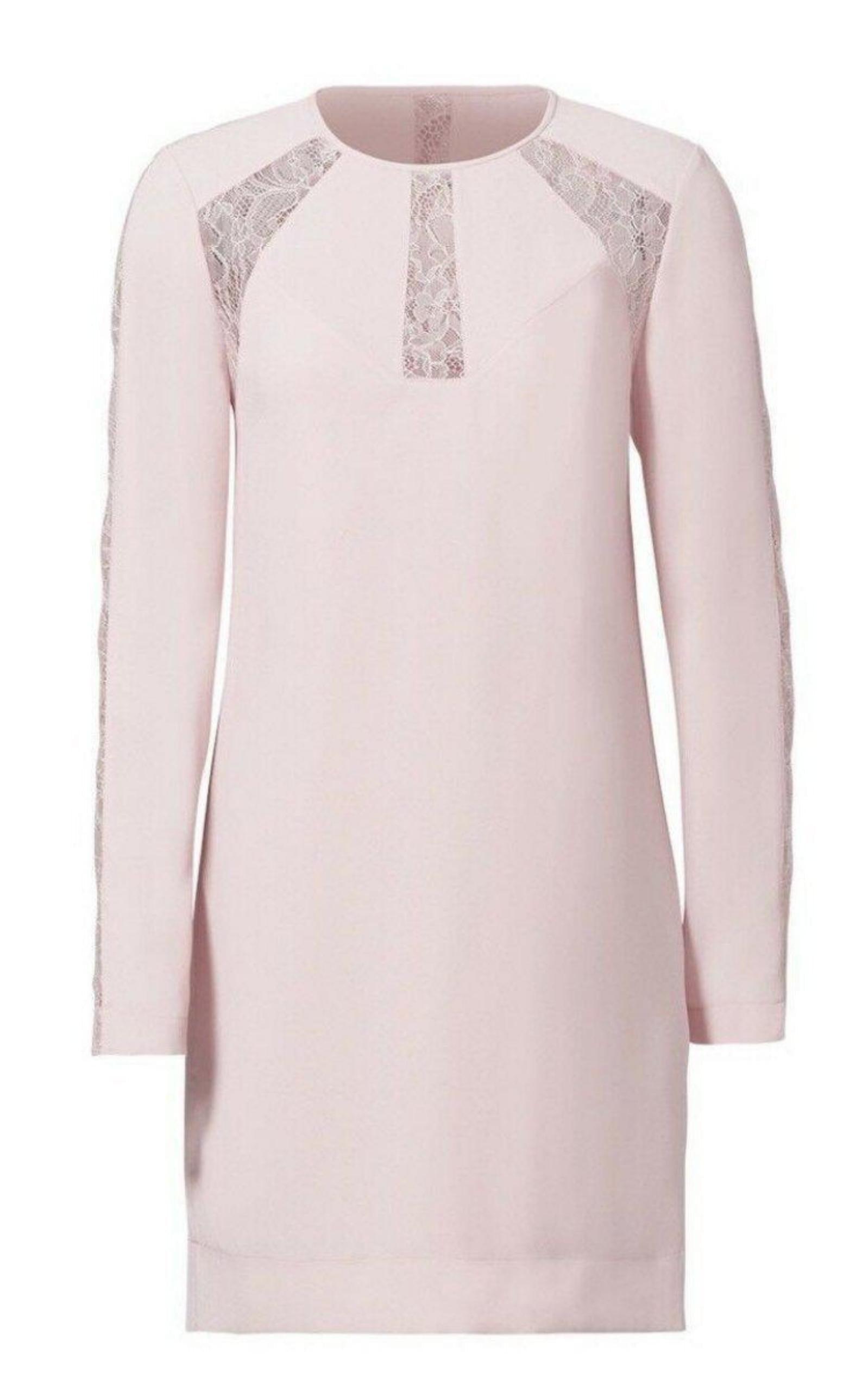 パーティードレス Payten Long-Sleeve Lace-Insert Shift Dress