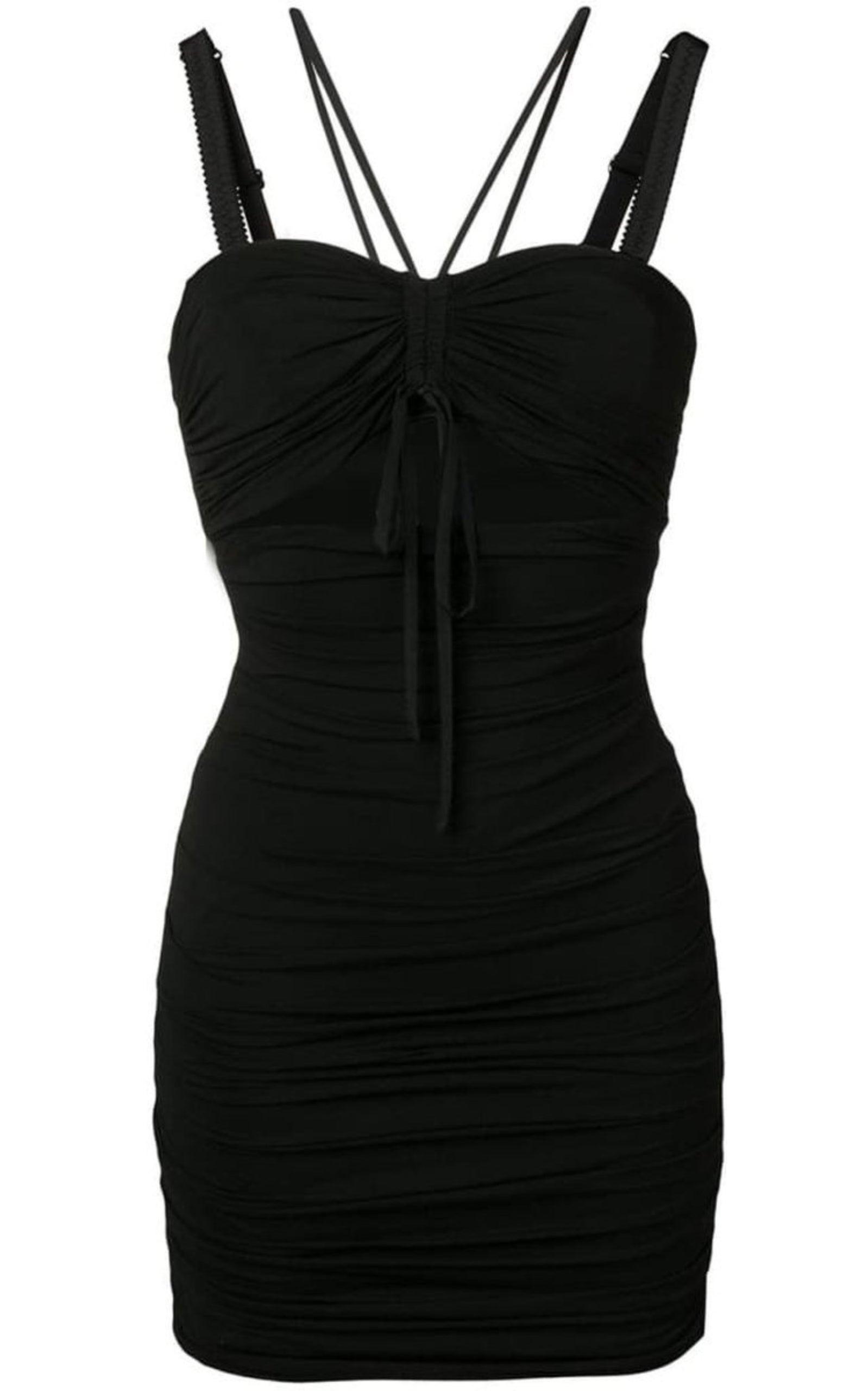パーティードレス Ruched Cut-out Dress