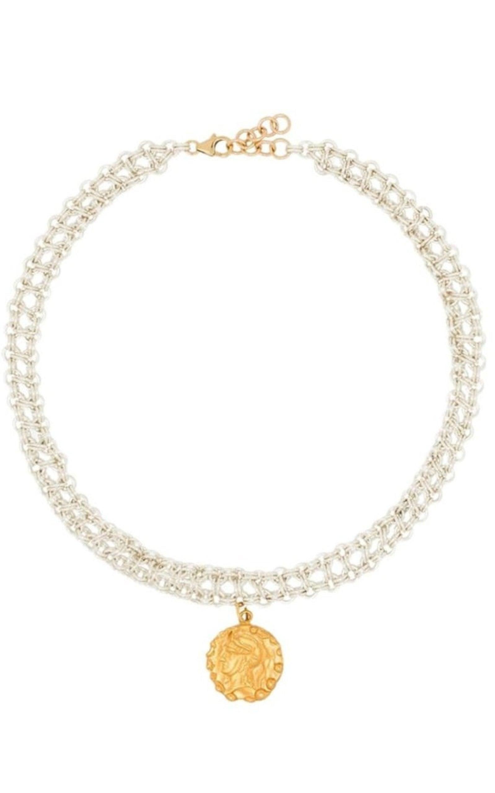 ネックレス・ペンダント 24K Gold-Plated Woven Tapestry Amulet Necklace