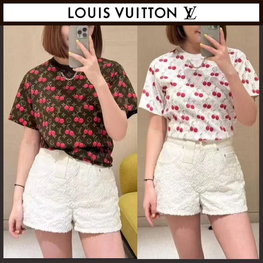 【カジュアルで使いやすい♪】Louis Vuitton チェリー Tシャツ